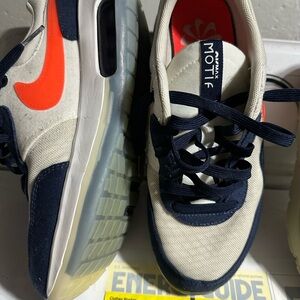 Nike White and Red Athletic Shoes